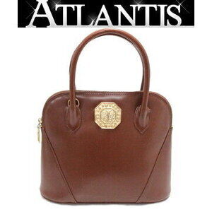 SAINT LAURENT Yves Handbag Brown Leather